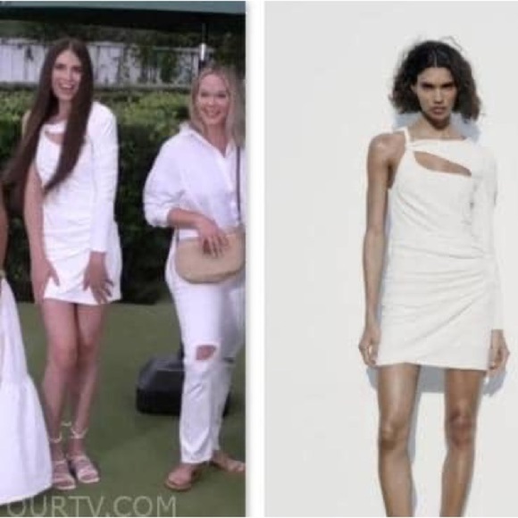 ZARA TWISTED ASYMMETRIC DRESS SIZE M - Picture 16 of 16